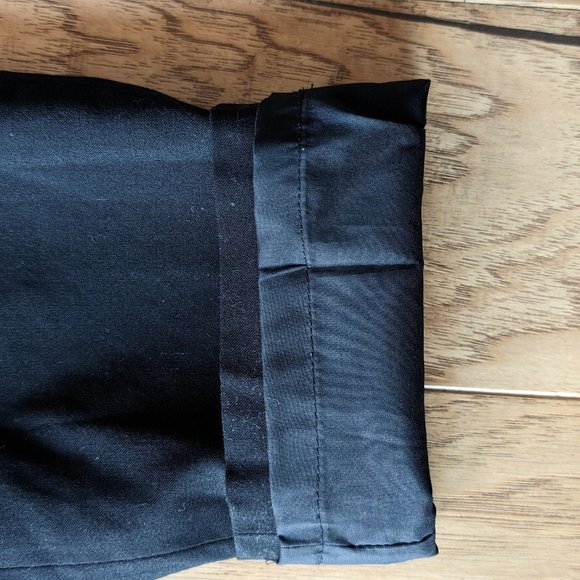 Black Wool Pants Banana Republic Mid Rise Lined 0 Petite - Picture 8 of 10